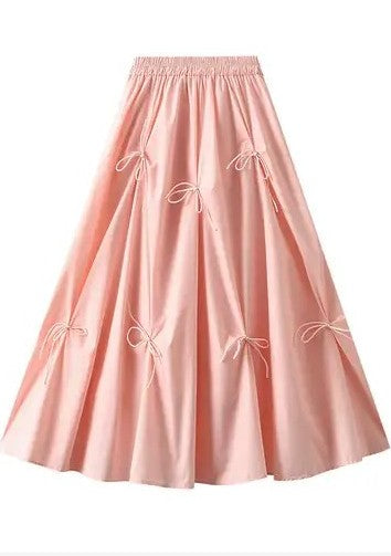 Women's High Waist Bow Skirt