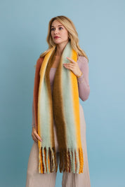 Women's Ombre Luxe Fringe Blanket Scarf