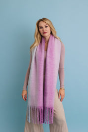 Women's Ombre Luxe Fringe Blanket Scarf