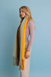 Women's Ombre Luxe Fringe Blanket Scarf