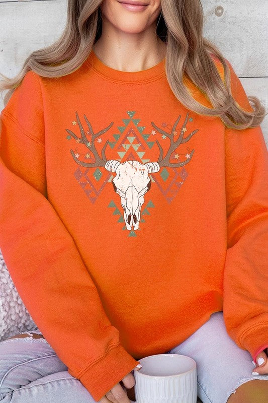 Unisex Western Christmas Graphic Fleece Sweatshirt