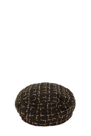 Women's Tweed Beret with Chain Detail