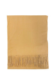 Unisex Plain Woolen Fringed Edge Scarf