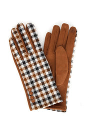 Unisex Plaid Touch Screen Winter Gloves