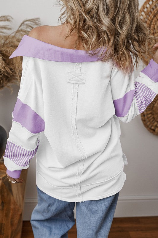 Women's Colorblock Patchwork Sweatshirt