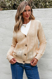 Women's Slouchy Open Knit Cardigan Sweater