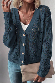 Women's Slouchy Open Knit Cardigan Sweater