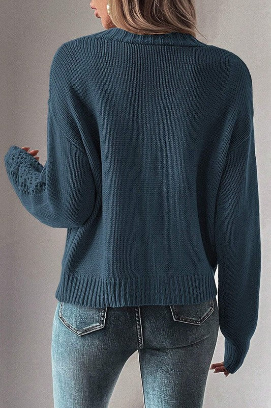 Women's Slouchy Open Knit Cardigan Sweater