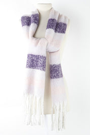 Unisex Soft Striped Winter Scarf