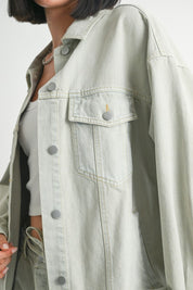 Women's Oversized Cotton Denim Jacket