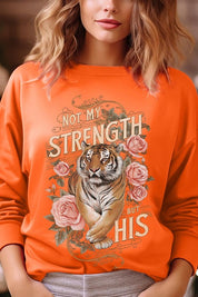 Unisex Tiger Graphic Fleece Sweatshirt