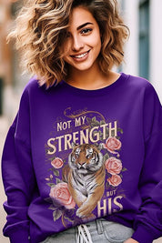 Unisex Tiger Graphic Fleece Sweatshirt