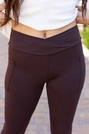 Women's Crossover Full Length Pocket Leggings