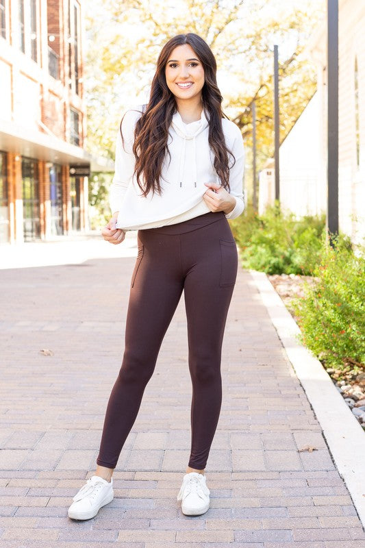 Women's Crossover Full Length Pocket Leggings