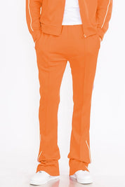 Mens Side Pipe Stacked Flare Pants