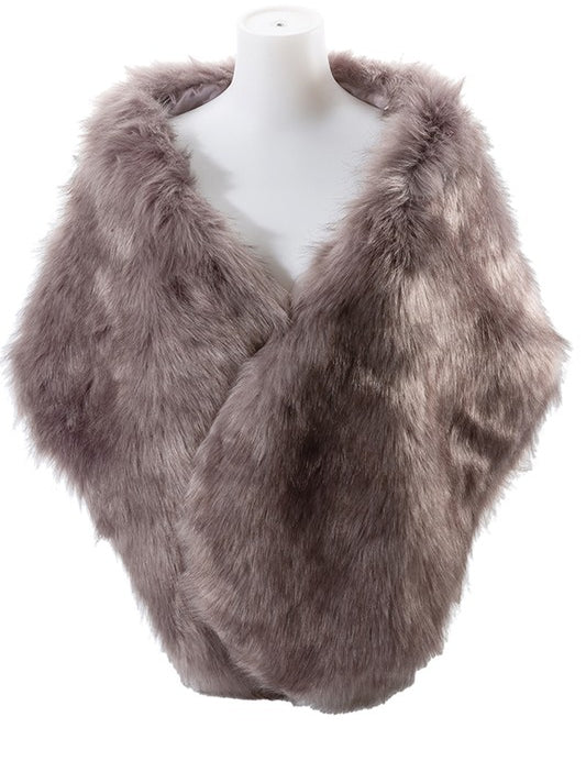 Women's Faux Fur Winter Shawl Scarf