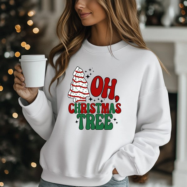 Unisex Graphic Sweatshirt - Oh Christmas Tree Design