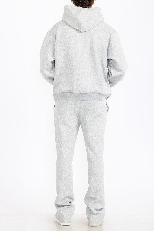 Men's Fleece Flare Track Set with Pockets