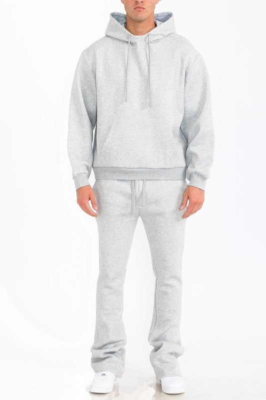 Men's Fleece Flare Track Set with Pockets