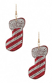 Women's Holiday Stone Drop Earrings