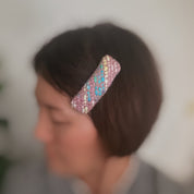 Women's Colorful Tweed Hair Clip Set of 3