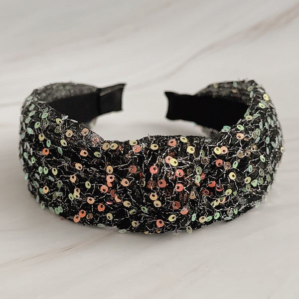 Women's Sequin Knot Headband for Stylish Hair Accessories