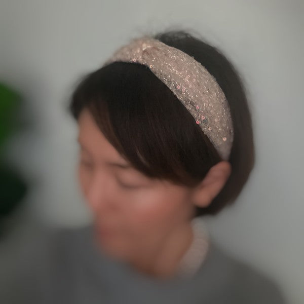 Women's Sequin Knot Headband for Stylish Hair Accessories