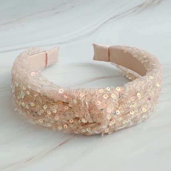 Women's Sequin Knot Headband for Stylish Hair Accessories