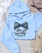 Women's Graphic Hoodie with Proverbs 31 Design