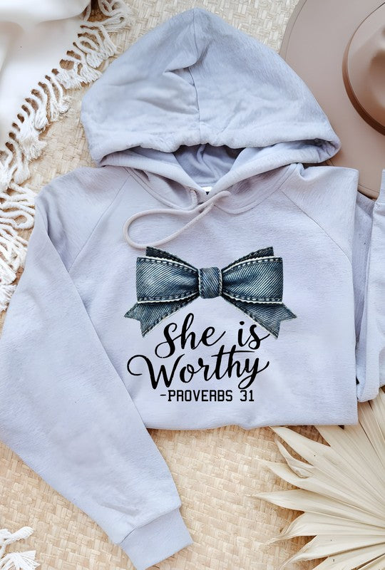 Women's Graphic Hoodie with Proverbs 31 Design