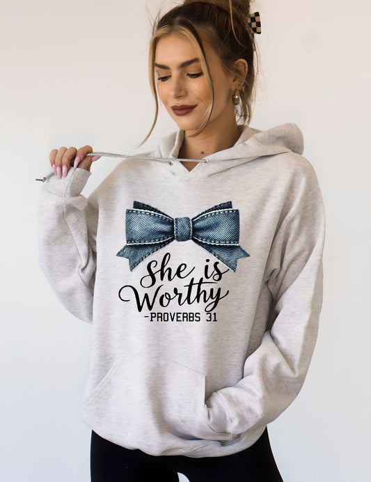 Women's Graphic Hoodie with Proverbs 31 Design