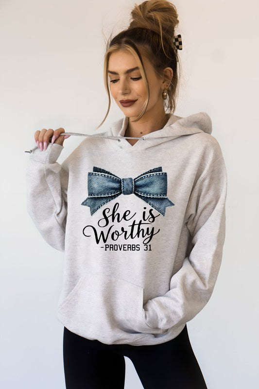 Women's Graphic Hoodie with Proverbs 31 Design