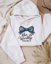 Women's Graphic Hoodie with Proverbs 31 Design