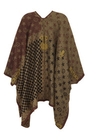 Women's Geometric Patterned Poncho