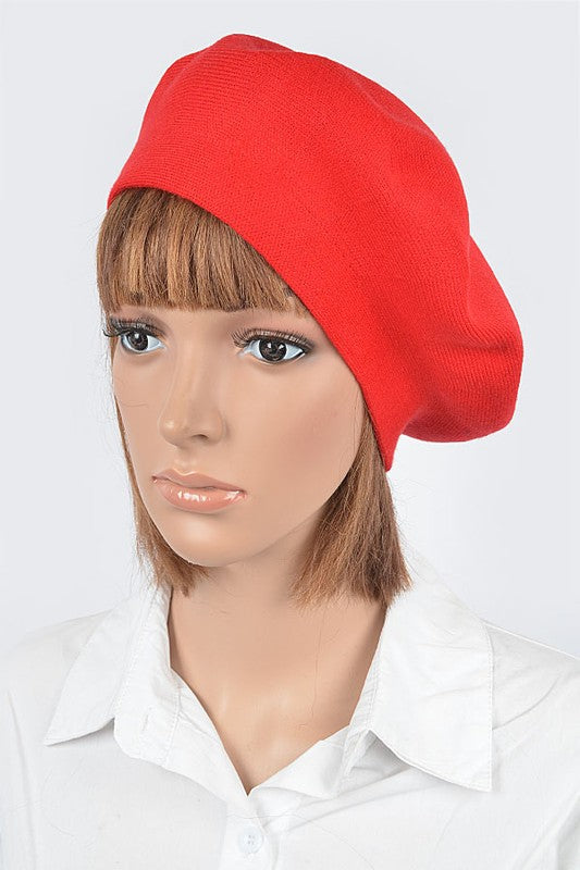 Women's Soft Knit Cashmere Blend Beret