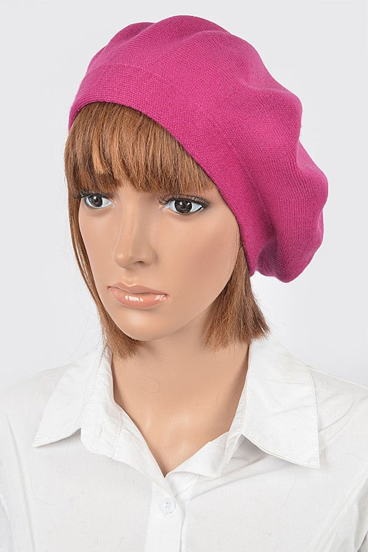 Women's Soft Knit Cashmere Blend Beret