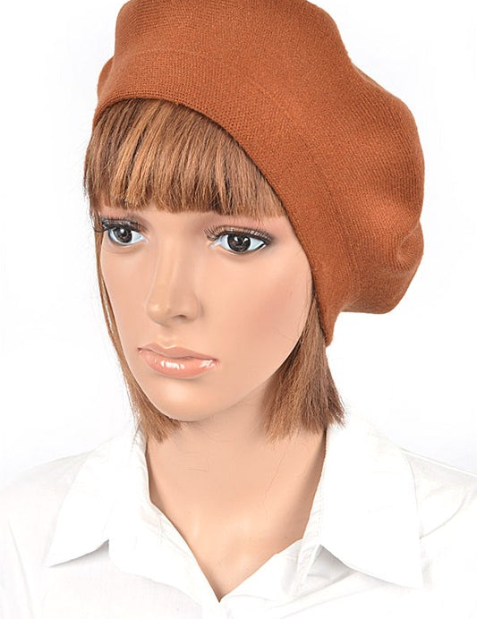 Women's Soft Knit Cashmere Blend Beret