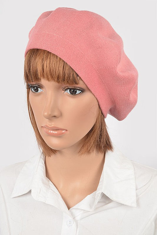 Women's Soft Knit Cashmere Blend Beret