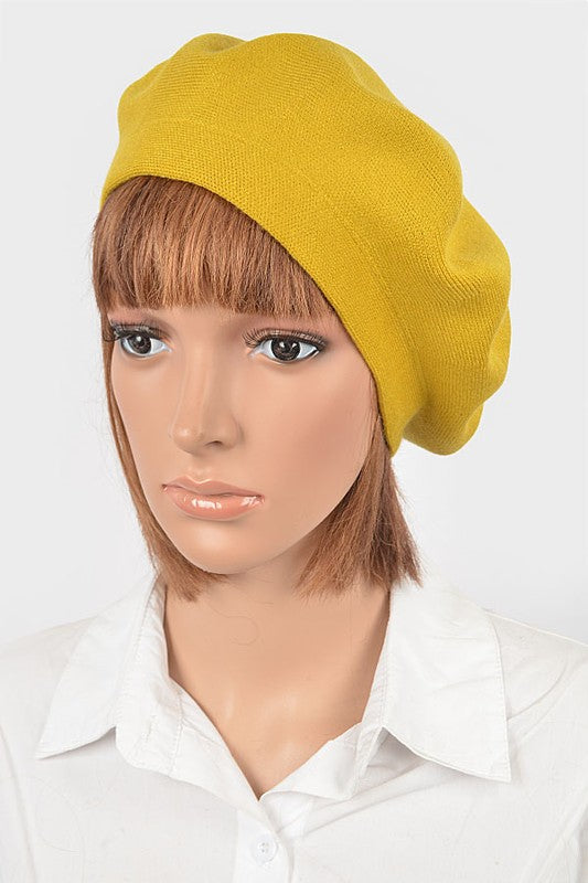 Women's Soft Knit Cashmere Blend Beret