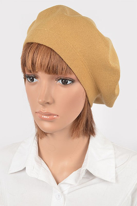 Women's Soft Knit Cashmere Blend Beret