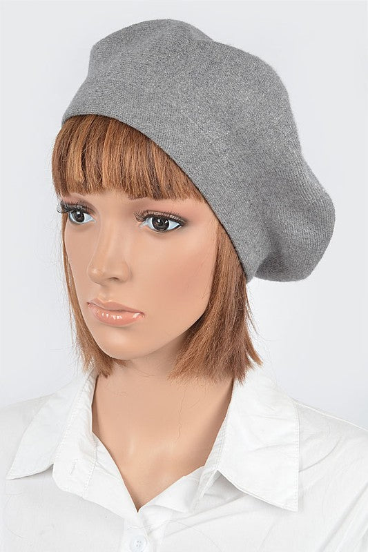 Women's Soft Knit Cashmere Blend Beret