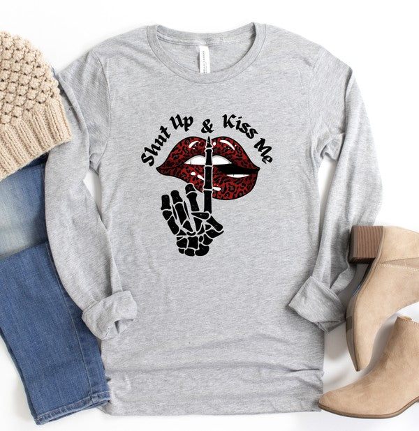 Unisex Long Sleeve Graphic Cotton Tee Shirt