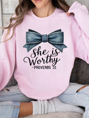 Women's Proverbs 31 Inspirational Crewneck Sweatshirt