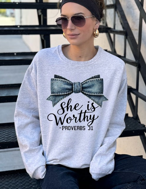 Women's Proverbs 31 Inspirational Crewneck Sweatshirt