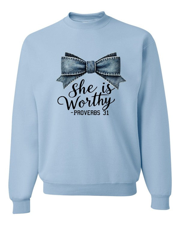 Women's Proverbs 31 Inspirational Crewneck Sweatshirt