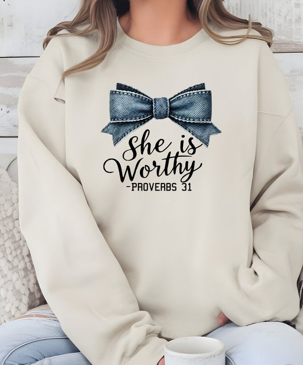 Women's Proverbs 31 Inspirational Crewneck Sweatshirt