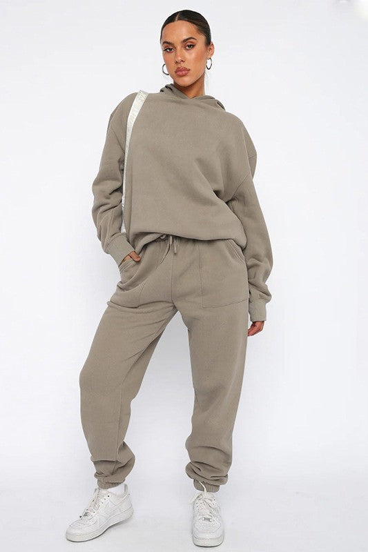 Women's Casual Hoodie and Pant Set