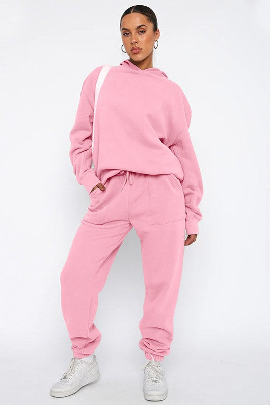 Women's Casual Hoodie and Pants Set