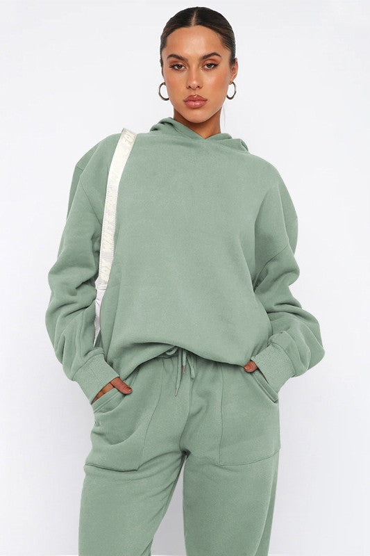 Women's Casual Hoodie and Pants Set