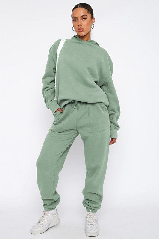 Women's Casual Hoodie and Pants Set